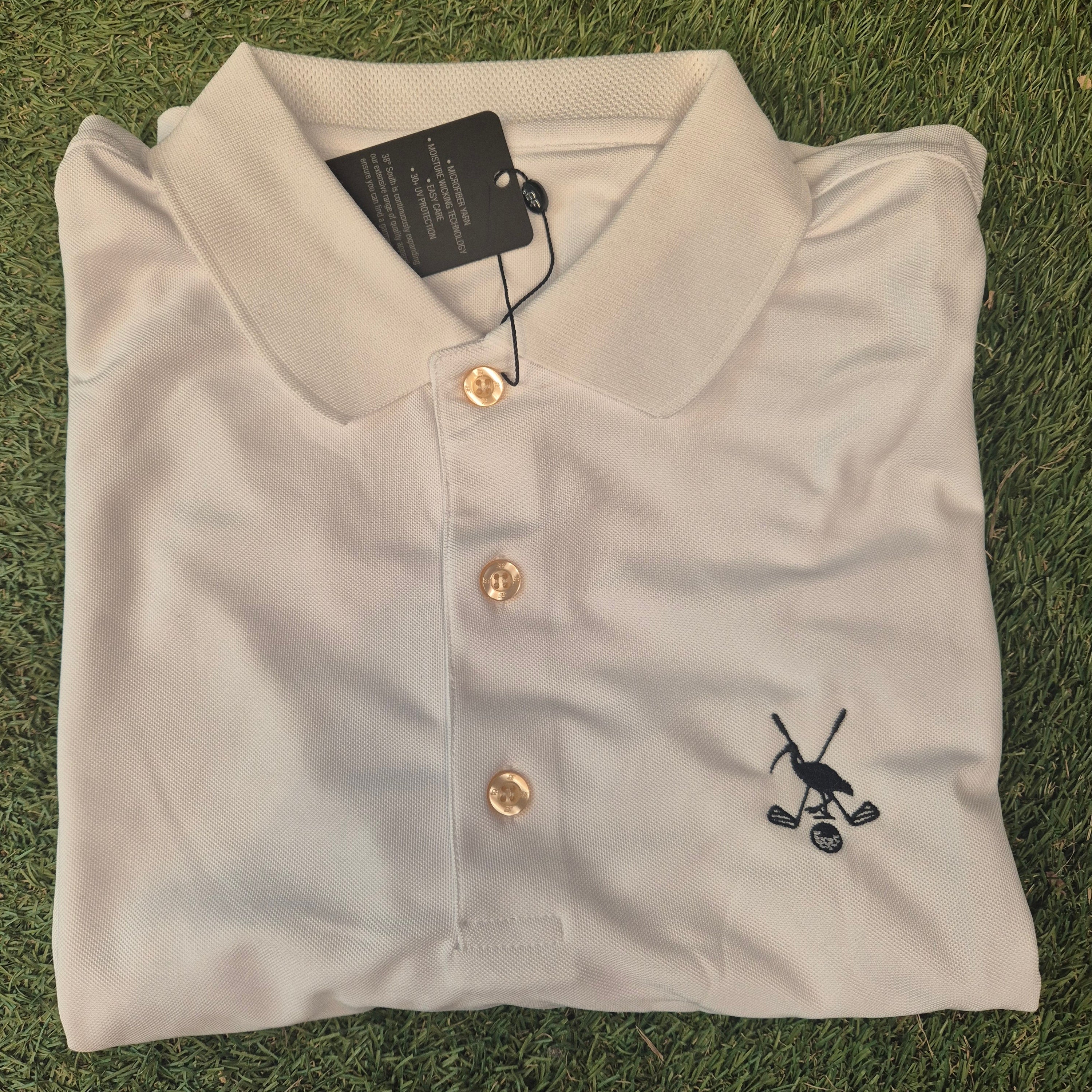 Pin Chicken Collared Shirt - White