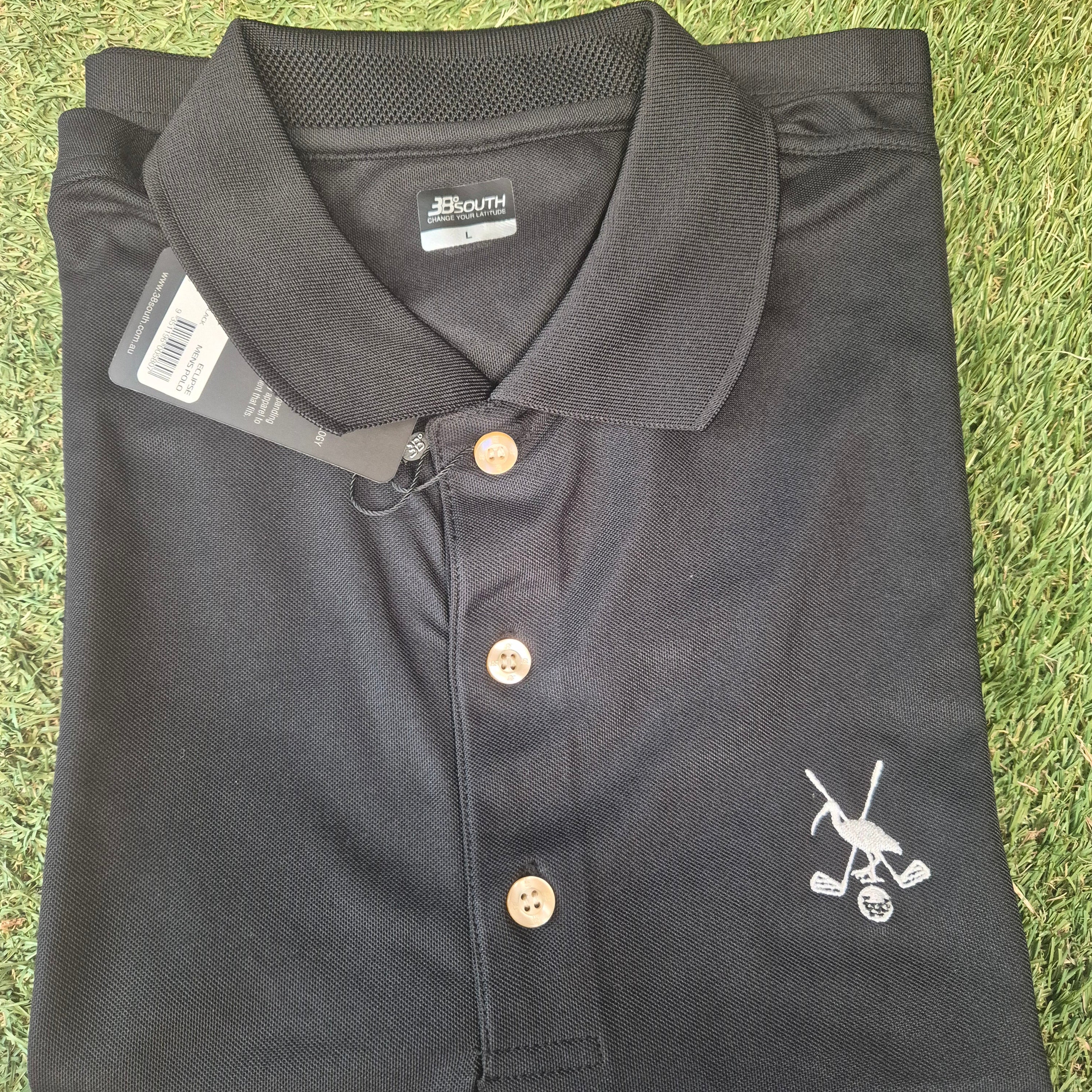 Pin Chicken Collared Shirt - Black