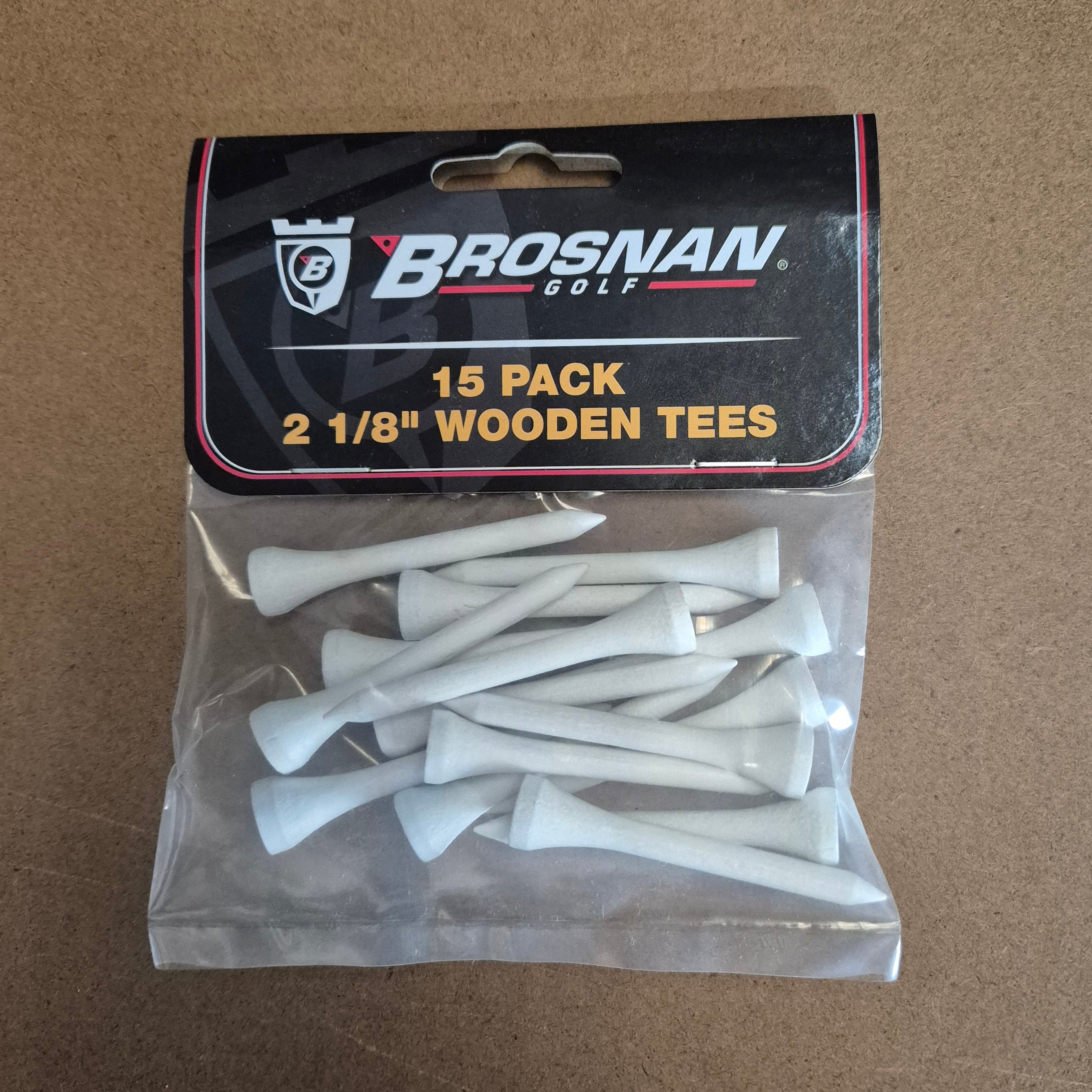 Brosnan Golf 15 Pack 2 1/8" Wooden Tees