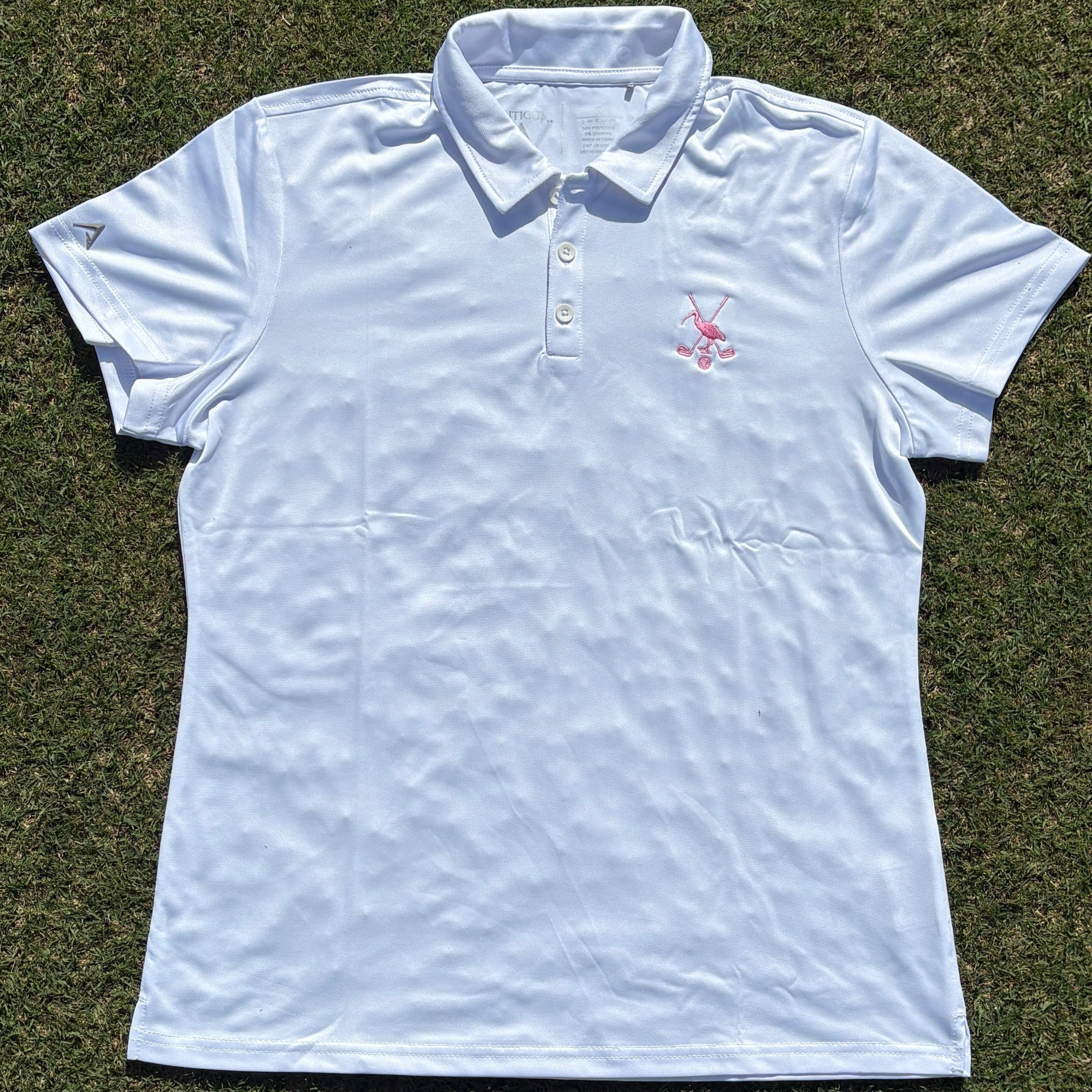 Women's White Pin Chicken shirt