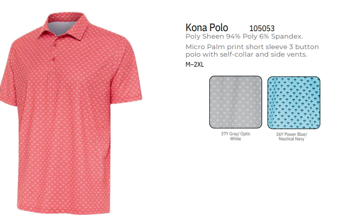 Antigua Men's Kona Polo